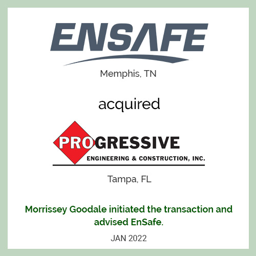 EnSafe Acquired Progressive Engineering & Construction