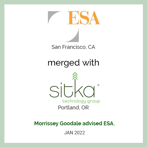 Environmental Science Associates (ESA) Merged With Sitka Technology Group