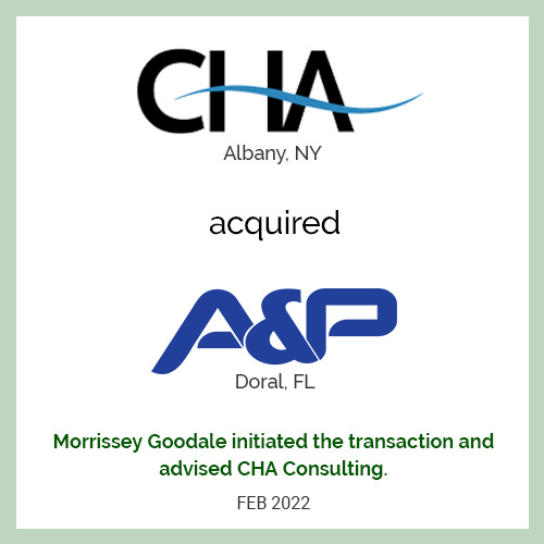 CHA Consulting Acquired A&P Engineers