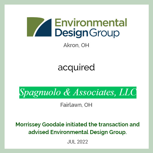 Environmental Design Group Acquired Spagnuolo & Associates
