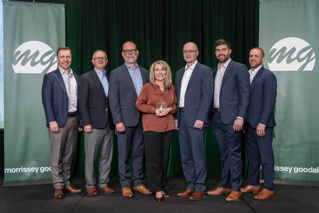 The 2023 Most Innovative Acquirer Award is presented to Terracon in Las Vegas